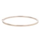 9ct White Gold Plain Hinged Bangle