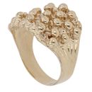 9ct Yellow Gold Five Row Keeper Ring