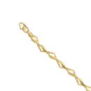 22ct Yellow Gold Leaf Fancy Bracelet 6.5"