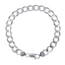Silver Curb Bracelet 8.5"