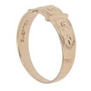 9ct Yellow Gold Patterned Buckle Ring