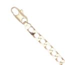 9ct Yellow Gold Square Curb Bracelet 8"