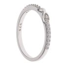 Silver Cubic Zirconia Infinity Ring By Icesia