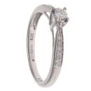 9ct White Gold 0.19ct Diamond Solitaire Ring