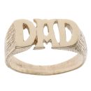 9ct Yellow Gold Patterned Dad Ring