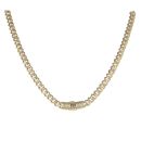 14ct Yellow Gold Monaco Classic Alternate Flex Lock Curb Chain 18"