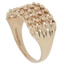 9ct Yellow Gold Four Row Keeper Ring