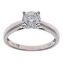 18ct White Gold 0.50ct Brilliant Cut Diamond Solitaire Ring