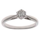 9ct White Gold 0.15ct Diamond Solitaire Ring