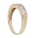 9ct Yellow Gold Cubic Zirconia Five Stone Fancy Ring