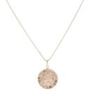 Gold Plated Silver St Christopher Pendant and Chain 18"