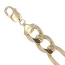 9ct Yellow Gold Figaro Bracelet 9"