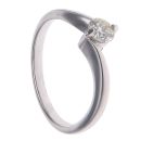 18ct White Gold 0.33ct Brilliant Cut Diamond Solitaire Ring