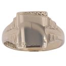 9ct Yellow Gold Patterned Signet Ring