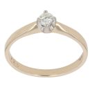 9ct Yellow Gold 0.20ct Brilliant Cut Diamond Solitaire Ring