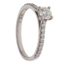 Platinum 0.46ct Brilliant Cut Diamond Solitaire Ring