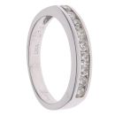 18ct White Gold 0.33ct Brilliant Cut Diamond Half Eternity Ring