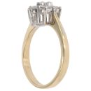 18ct Yellow Gold 0.50ct Brilliant Cut Diamond Cluster Ring