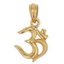 22ct Yellow Gold Om Pendant