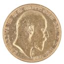 1907 Edward VII Large Head UK Full Sovereign Coin