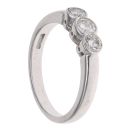 Platinum 0.60ct Brilliant Cut Diamond Trilogy Ring
