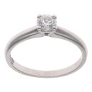 18ct White Gold 0.42ct Brilliant Cut Diamond Solitaire Ring