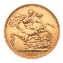 2013 Elizabeth II Fourth Portrait UK Full Sovereign Coin