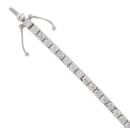 18ct White Gold 3.55ct Brilliant Cut Diamond Tennis Bracelet 7.5"