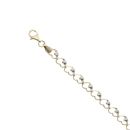 14ct Yellow & White Gold Child's Heart 6" Bracelet