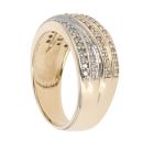 9ct Yellow Gold 0.75ct Brilliant Cut Diamond Crossover Ring