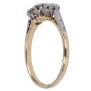 18ct Yellow Gold 0.30ct Diamond Trilogy Ring