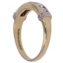 18ct Yellow and White Gold 0.60ct Brilliant Cut Diamond Half Eternity Ring