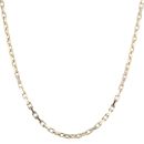 9ct Yellow Gold Square Belcher Chain 20"