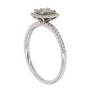 9ct White Gold 0.25ct Mixed Cut Diamond Cluster Ring