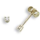 9ct Yellow Gold 0.10ct Diamond Stud Earrings