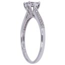9ct White Gold 0.20ct Brilliant Cut Diamond Cluster Ring