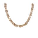 9ct Yellow Gold Brick Link Collarette 16"