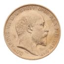 1909 Edward VII Large Head UK Half Sovereign Coin