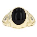 9ct Yellow Gold Onyx Signet Ring