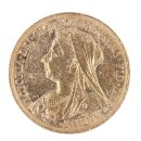 1896 Victoria Old Head Australia Full Sovereign Coin