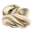 14ct Yellow Gold Swirl Patterned Fancy Ring