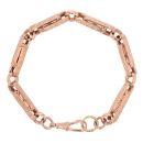 9ct Rose Gold Wave Patterned Fancy Bracelet 8.5"