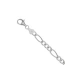 Silver Figaro Bracelet 7.5" by Icesia