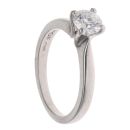 Platinum 0.60ct Brilliant Cut Diamond Solitaire Ring