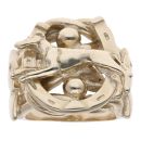 9ct Yellow Gold Greyhound Horse And Horseshoe Ring