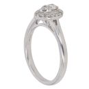 9ct White Gold 0.20ct Diamond Cluster Ring
