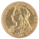 1900 Victoria Old Head Australia Full Sovereign Coin