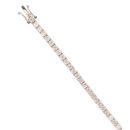 9ct White Gold Cubic Zirconia Bracelet 7"