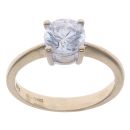 9ct Yellow Gold Cubic Zirconia Single Stone Ring