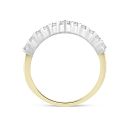 9ct Yellow Gold Lab Grown Diamond Clawset Wishbone Ring G VS
